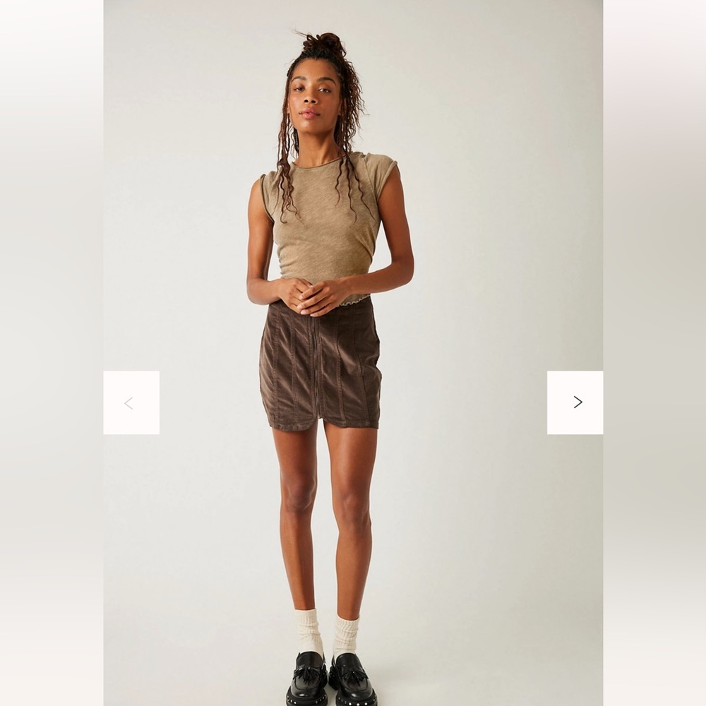 Layla Corduroy Mini Skirt Free People